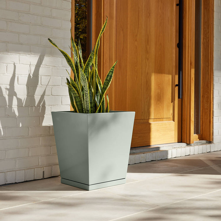 gray home decor planter box