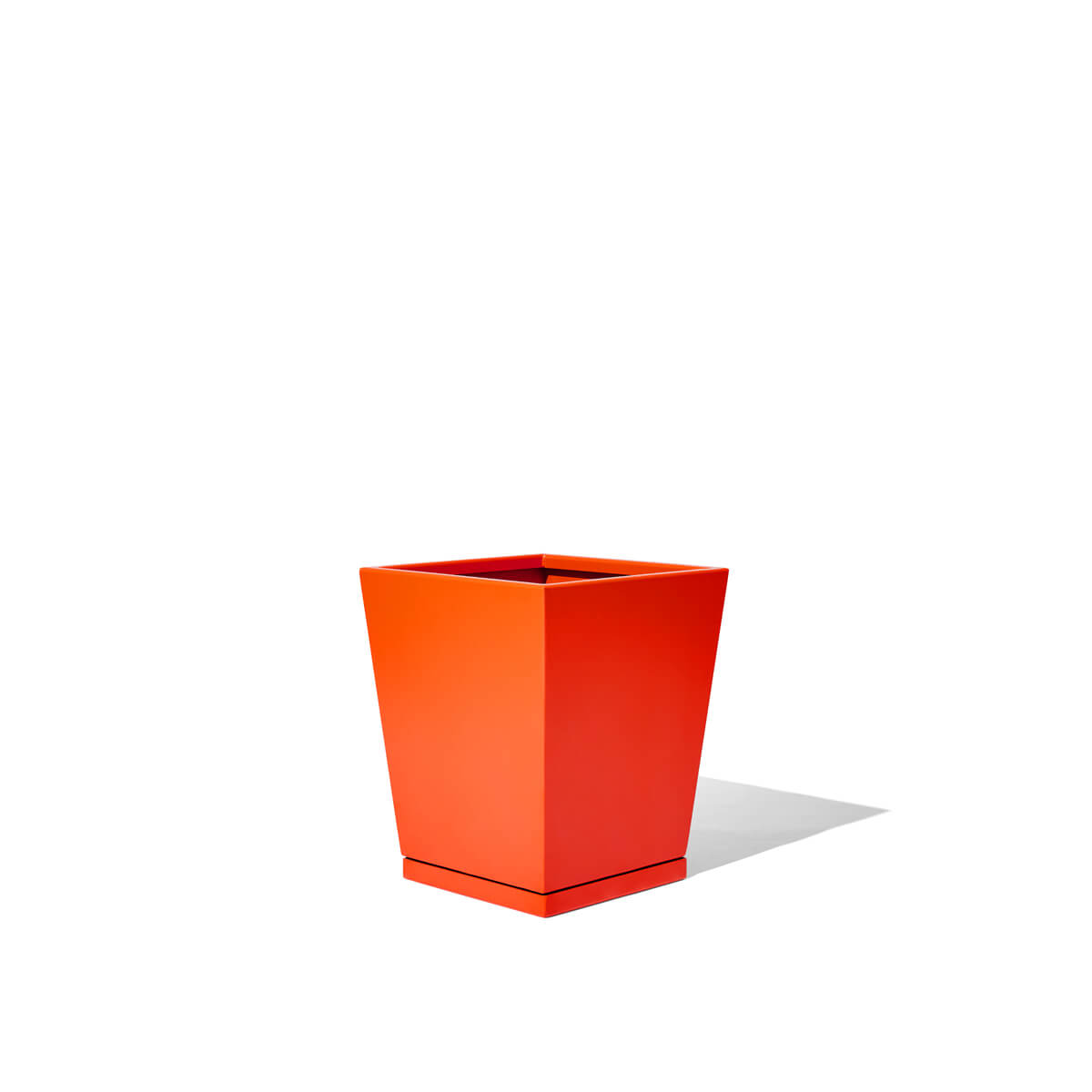 orange carbon steel planter box