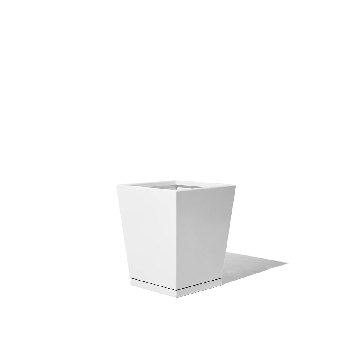 white carbon steel planter box